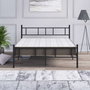 Hanah Home Cama Doble Metal Negro 140x200